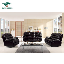 Chinese Leisure Furniture Home Recliner Living Room Furniture Reclining Leather Sofa